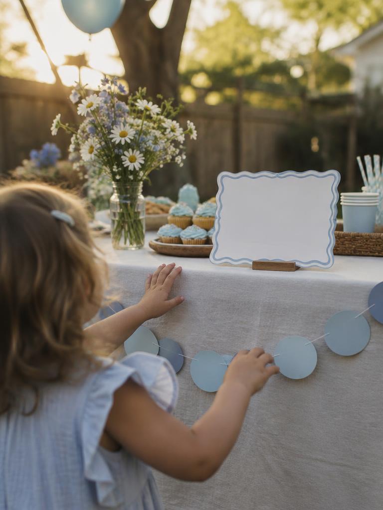 A thoughtfully styled children's party table